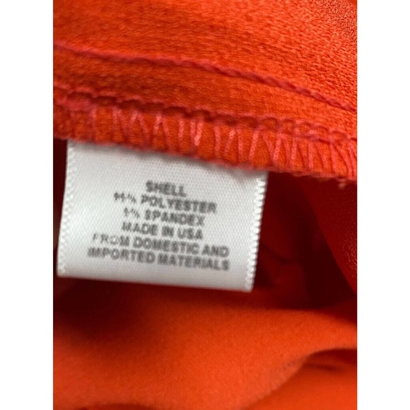 Charles Henry Orange Tiered Hem Shift Mini Dress Ladies Size Large Polyester - Picture 3 of 6